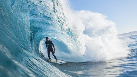 Zeke Lau surfing
