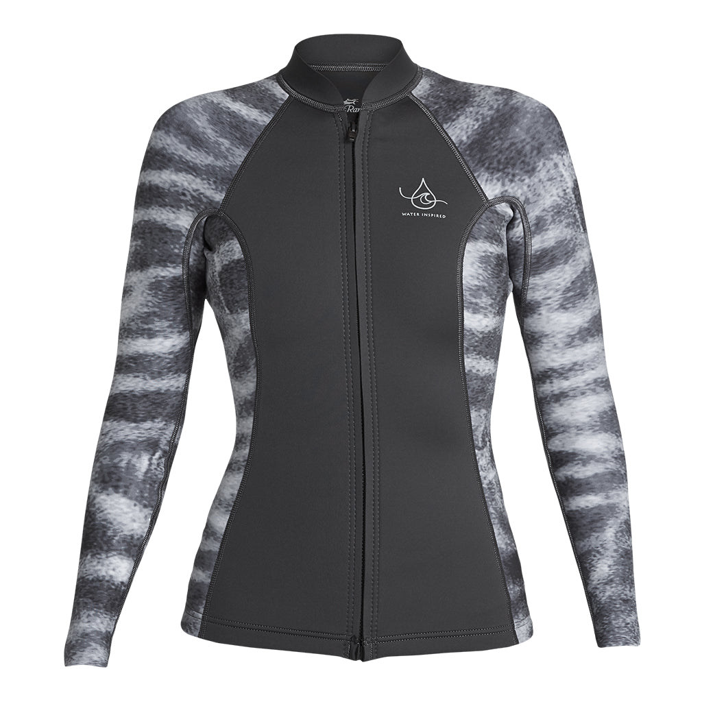 Women's Ocean Ramsey Water Inspired Axis Front Zip Long Sleeve Jacket 2/1mm
