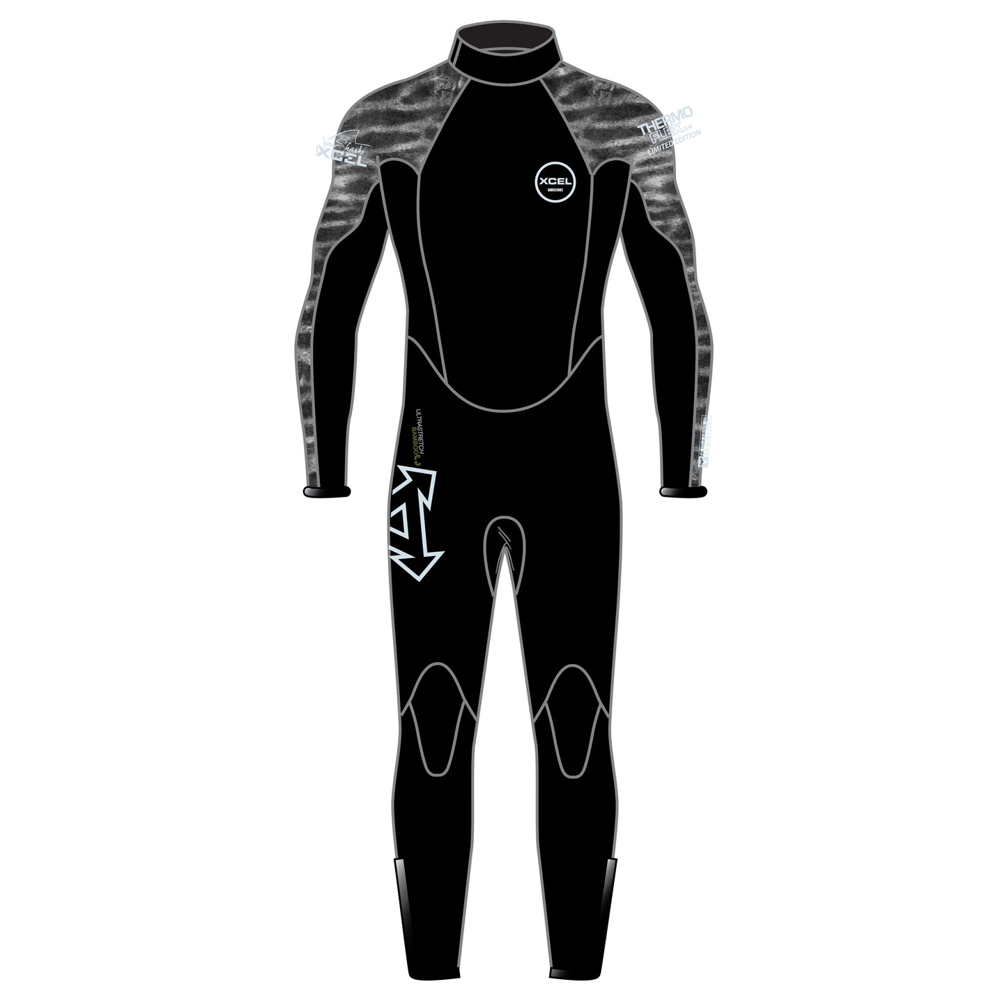 Mens Water Inspired Thermoflex Dive Full Wetsuit 5/4mm