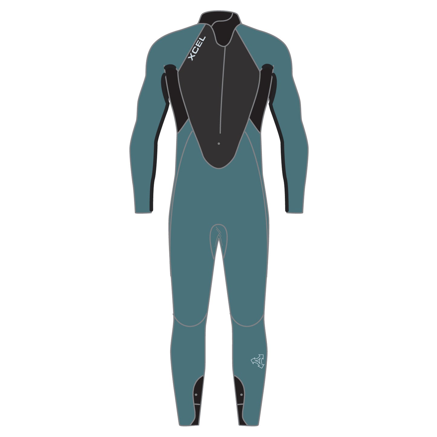 Men's Axis Back Zip Wind Series Full Wetsuit 5/4mm