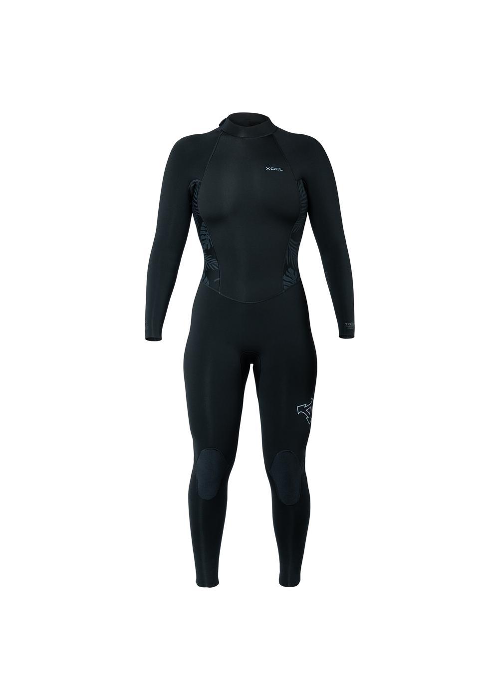 Women's Axis Back Zip Full Wetsuit 4/3mm