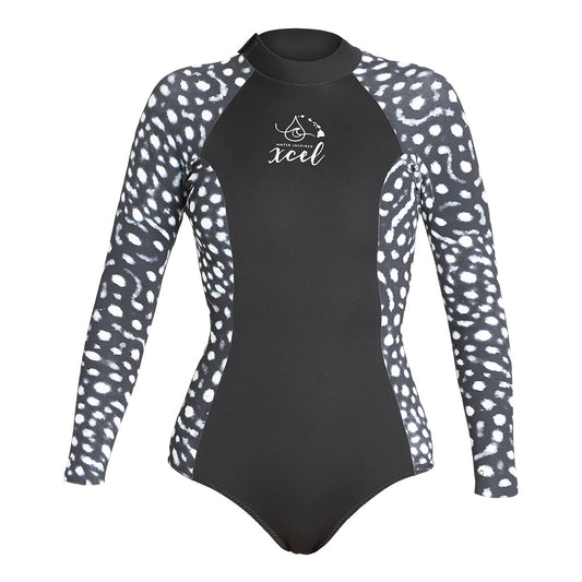 Women's Ocean Ramsey Water Inspired Axis Long Sleeve Back Zip Spring Wetsuit 2mm