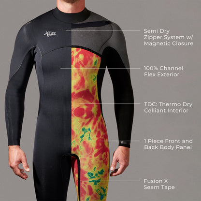 Men's Comp X Hooded Full Wetsuit 5.5/4.5mm